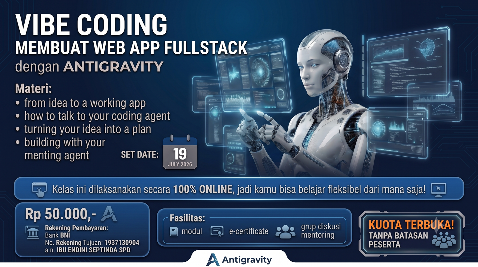 VIBE CODING: Membuat Web App Fullstack dengan ANTIGRAVITY