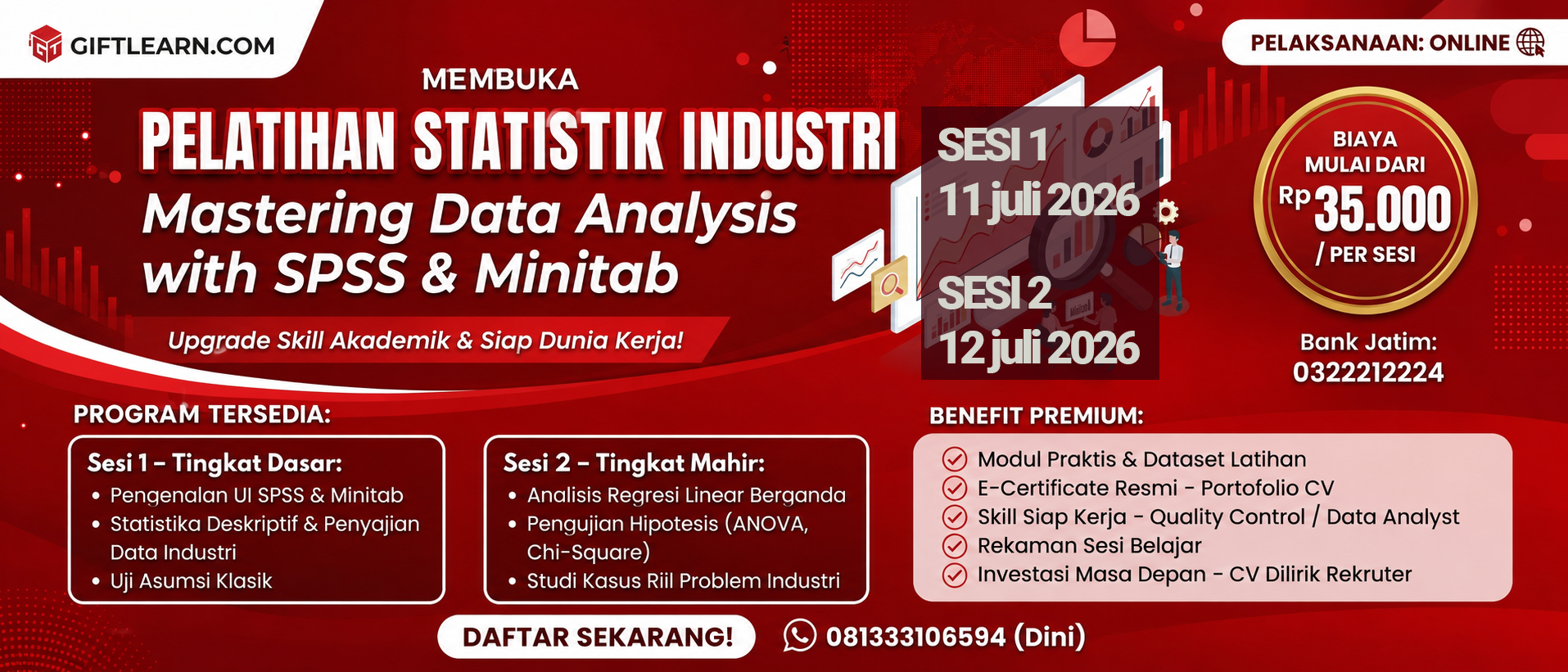 BISA STATISTIK = DILIRIK REKRUTER! SESI 2 (Advance)